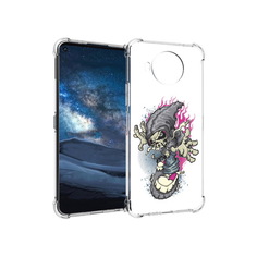 Чехол MyPads Tocco для Nokia 8.3 нарисованный скелет на скейт борде (PT227053.110.512)