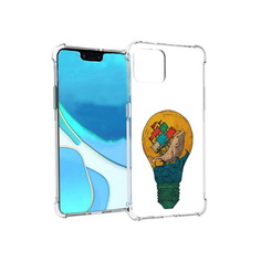 Чехол MyPads Tocco для Google Pixel 4 XL кит в лампочке с парусами