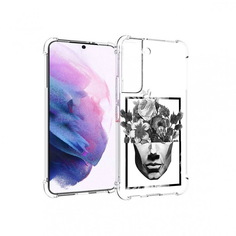 Чехол MyPads Tocco для Samsung Galaxy S22 черно белая ваза в абстракции (PT194926.508.678)