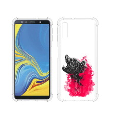 Чехол MyPads Tocco для Samsung Galaxy A7 (2018) медведь в дымке (PT95255.558.463)