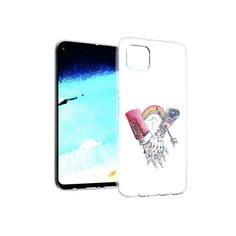 Чехол MyPads Tocco для Huawei Nova 6 SE абстракция руки в татуировках
