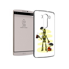 Чехол MyPads Tocco для LG V10 прикольный робот (PT25325.78.557)