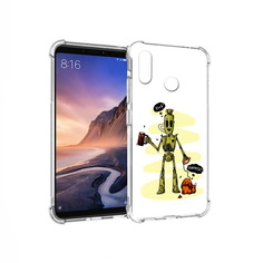 Чехол MyPads Tocco для Xiaomi Mi Max 3 прикольный робот (PT115366.313.557)