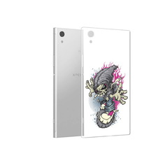 Чехол MyPads Tocco для Sony Xperia XA1 нарисованный скелет на скейт борде