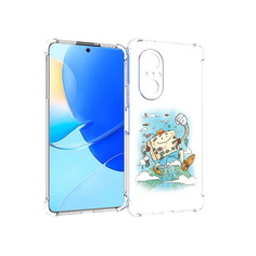 Чехол MyPads Tocco для Huawei Nova 9 SE Счастливый чемодан