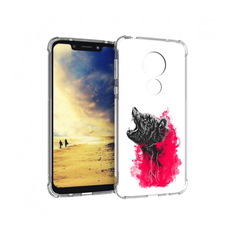 Чехол MyPads Tocco для Motorola G7 Power медведь в дымке (PT227059.362.463)