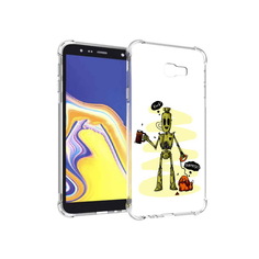 Чехол MyPads Tocco для Samsung Galaxy J4+ (2018) прикольный робот (PT118081.545.557)