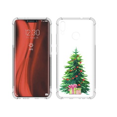 Чехол MyPads Tocco для Honor 8X Елка новогодняя с подарками акварель (PT118984.69.78)