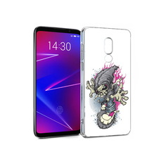 Чехол MyPads Tocco для Meizu 16 нарисованный скелет на скейт борде (PT136611.84.512)