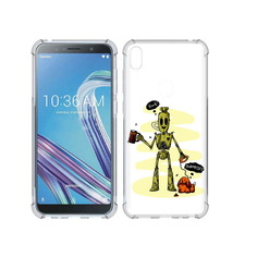 Чехол MyPads Tocco для Asus ZenFone Max Pro (ZB602KL) прикольный робот