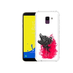 Чехол MyPads Tocco для Samsung Galaxy J6 (2018) медведь в дымке