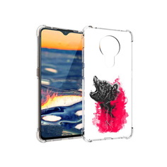 Чехол MyPads Tocco для Nokia 5.3 медведь в дымке (PT227052.106.463)