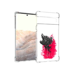 Чехол MyPads Tocco для Google Pixel 6 Pro медведь в дымке