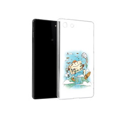 Чехол MyPads Tocco для Sony Xperia M5 Счастливый чемодан (PT16167.241.166)