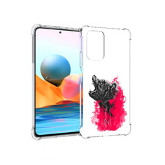 Чехол MyPads Tocco для Xiaomi Redmi Note 10 Pro медведь в дымке (PT158414.284.463)
