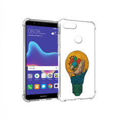 Чехол MyPads Tocco для Huawei Enjoy 8 Plus кит в лампочке с парусами (PT108787.33.387)