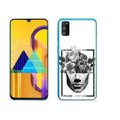 Чехол MyPads Tocco для Samsung Galaxy M23 черно белая ваза в абстракции (PT227329.604.678)