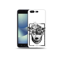 Чехол MyPads Tocco для Asus ZenFone 4 Pro (ZS551KL) черно белая ваза в абстракции