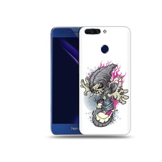 Чехол MyPads Tocco для Honor 8 Pro нарисованный скелет на скейт борде (PT66177.42.512)
