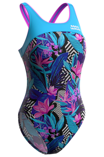 Купальник слитный женский Mad Wave M0152065A6W зеленый M