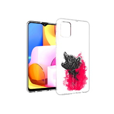 Чехол MyPads Tocco для Samsung Galaxy A71 медведь в дымке (PT142122.485.463)