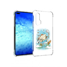 Чехол MyPads Tocco для Huawei View 30 Pro Счастливый чемодан (PT145237.17.166)