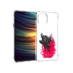 Чехол MyPads Tocco для Motorola 20 Lite медведь в дымке (PT227073.348.463)
