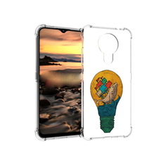 Чехол MyPads Tocco для Nokia 1.4 кит в лампочке с парусами (PT159954.115.387)