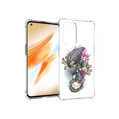 Чехол MyPads Tocco для OnePlus 9 Pro нарисованный скелет на скейт борде (PT159597.127.512)