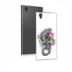 Чехол MyPads Tocco для Sony Xperia E5 нарисованный скелет на скейт борде (PT50363.248.512)