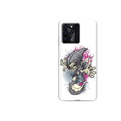 Чехол MyPads Tocco для ZTE V30 нарисованный скелет на скейт борде (PT226947.476.512)