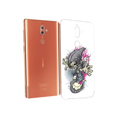 Чехол MyPads Tocco для Nokia 9 нарисованный скелет на скейт борде (PT126479.94.512)
