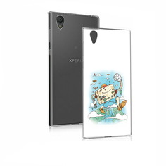 Чехол MyPads Tocco для Sony Xperia E5 Счастливый чемодан (PT50363.248.166)