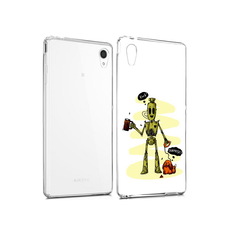 Чехол MyPads Tocco для Sony Xperia M4 Aqua прикольный робот (PT41841.249.557)