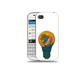 Чехол MyPads Tocco для BlackBerry Q10 кит в лампочке с парусами