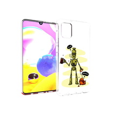 Чехол MyPads Tocco для Samsung Galaxy A31 прикольный робот (PT146911.482.557)