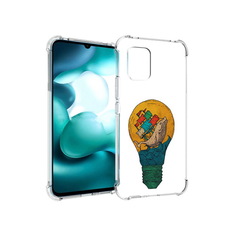 Чехол MyPads Tocco для Xiaomi Mi 10 Lite кит в лампочке с парусами (PT150213.294.387)