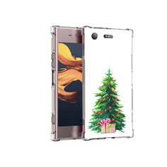 Чехол MyPads Tocco для Sony Xperia XZ1 Compact Елка новогодняя с подарками акварель