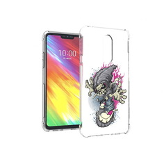 Чехол MyPads Tocco для LG G7 нарисованный скелет на скейт борде (PT124618.72.512)
