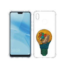 Чехол MyPads Tocco для Huawei P20 Lite кит в лампочке с парусами (PT130405.51.387)