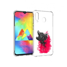 Чехол MyPads Tocco для Samsung Galaxy M30 медведь в дымке (PT138437.525.463)