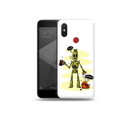 Чехол MyPads Tocco для Xiaomi Mi 8 SE прикольный робот (PT113500.331.557)