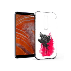 Чехол MyPads Tocco для Nokia 3.1 Plus медведь в дымке (PT121397.96.463)