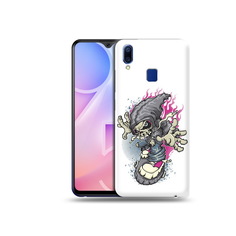 Чехол MyPads Tocco для Vivo Y95 нарисованный скелет на скейт борде (PT122996.436.512)