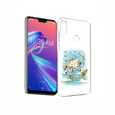 Чехол MyPads Tocco для Asus ZenFone Max Pro (M2) (ZB631KL) Счастливый чемодан