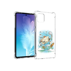 Чехол MyPads Tocco для Samsung Galaxy Note 10 Lite Счастливый чемодан (PT142413.491.166)