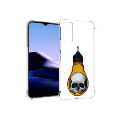 Чехол MyPads Tocco для Vivo Y20 череп в лампочке (PT154038.379.676)