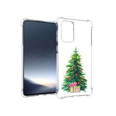 Чехол MyPads Tocco для Samsung Galaxy A73 Елка новогодняя с подарками акварель