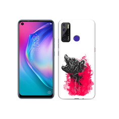 Чехол MyPads Tocco для Tecno Camon 15 медведь в дымке