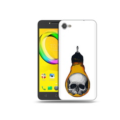 Чехол MyPads Tocco для Alcatel A5 череп в лампочке (PT67387.664.676)